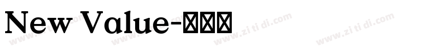 New Value字体转换